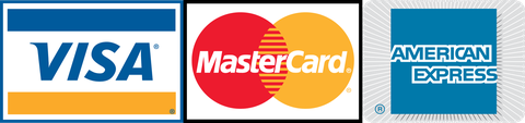 Visa, Mastercard and American Express