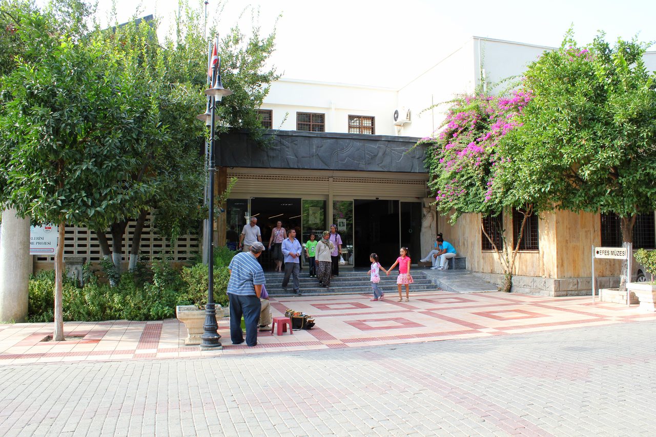 The entrance building of the Ephesus Archaeological Museum in Selcuk.